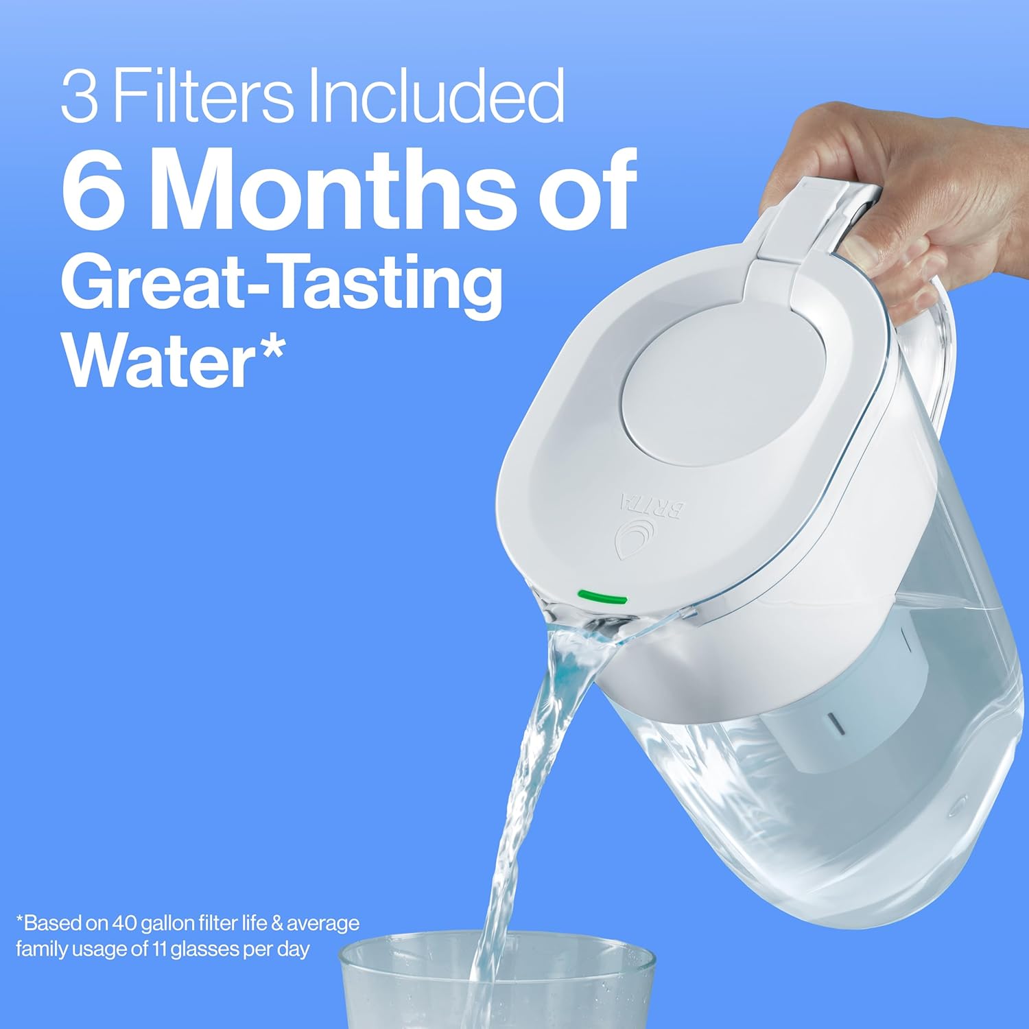 Brita Standard Replacement Filters for Pitchers – Clutter-Free Hydration for Intentional Kitchens and Clean Countertops, 3 Pack