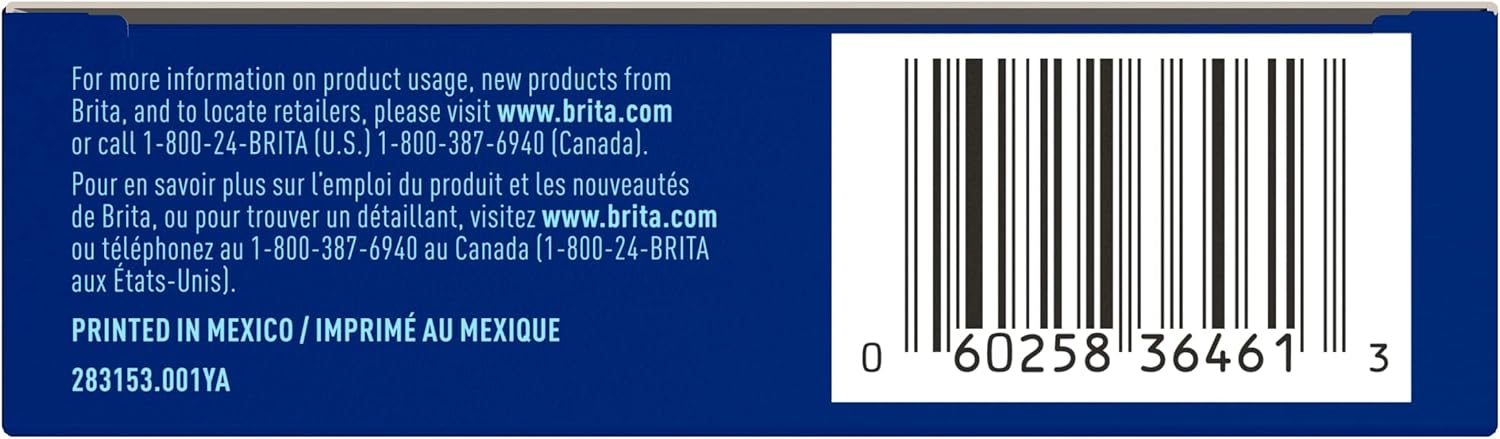 Brita Water Bottle Filters for Outdoor Adventures – Travel-Ready Refill Cartridges, 40-Gallon Lifespan, Pack of 3