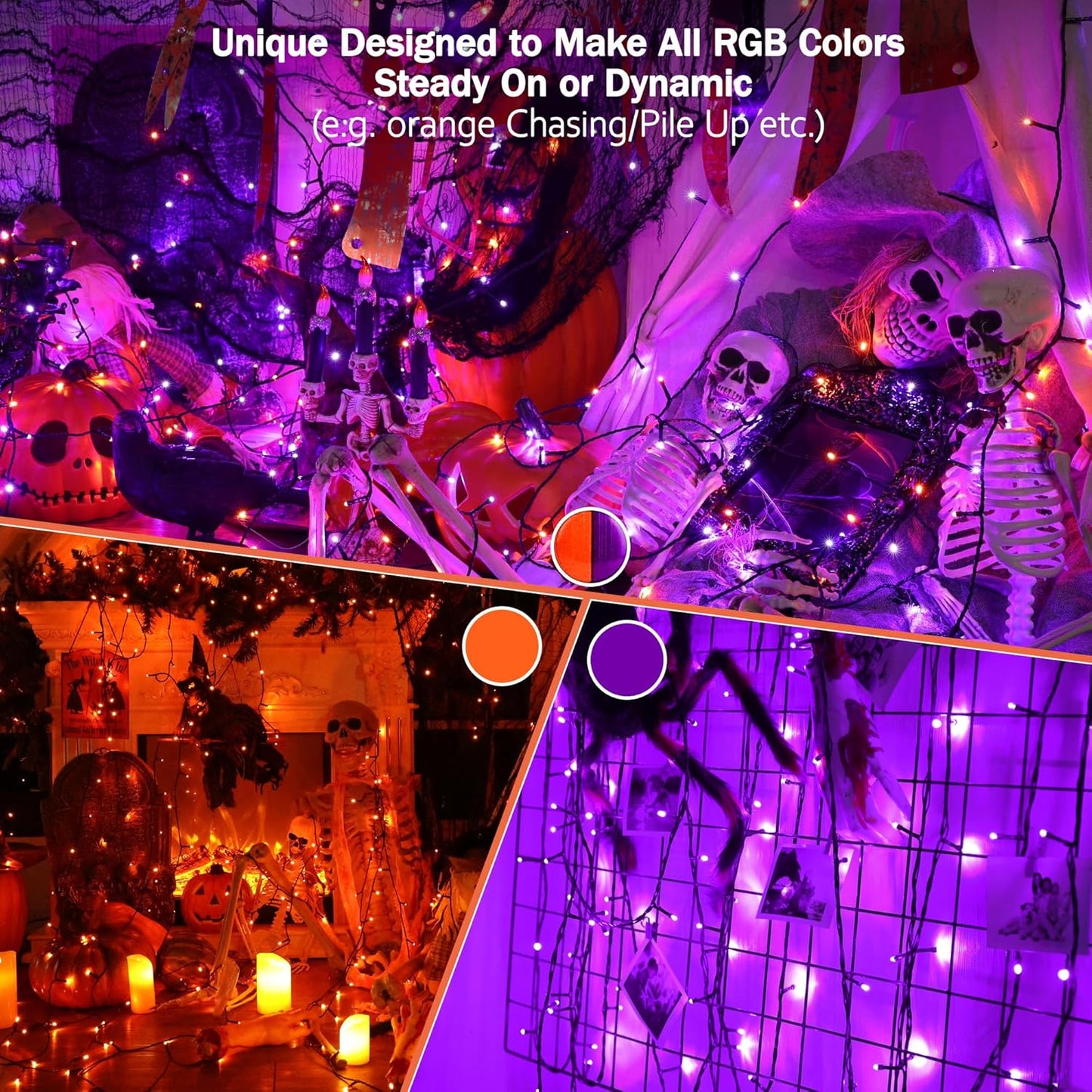 BrizLabs Color Changing Fairy Lights – Living Room Ambiance with 490+ Dynamic Modes