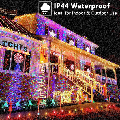 BrizLabs Color Changing Smart Christmas Lights – Living Room Accent Wall Decor, 98ft 300 LED Dimmable Mood Lighting with Alexa and Google Assistant