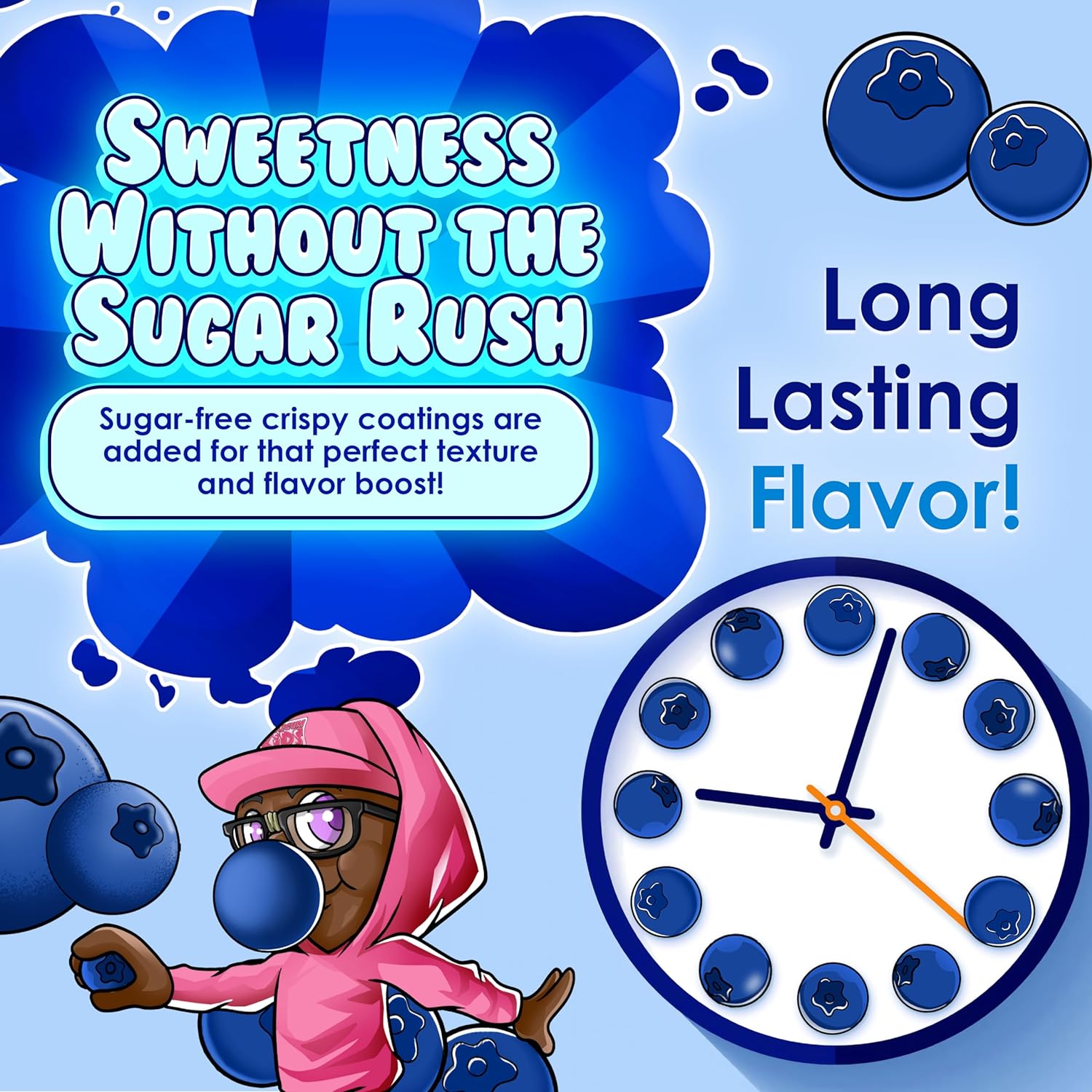 Bubblegum Kids Sugar Free Gum – Vegan and Gluten Free Gum for Mindful Snacking and Weight Management Routines