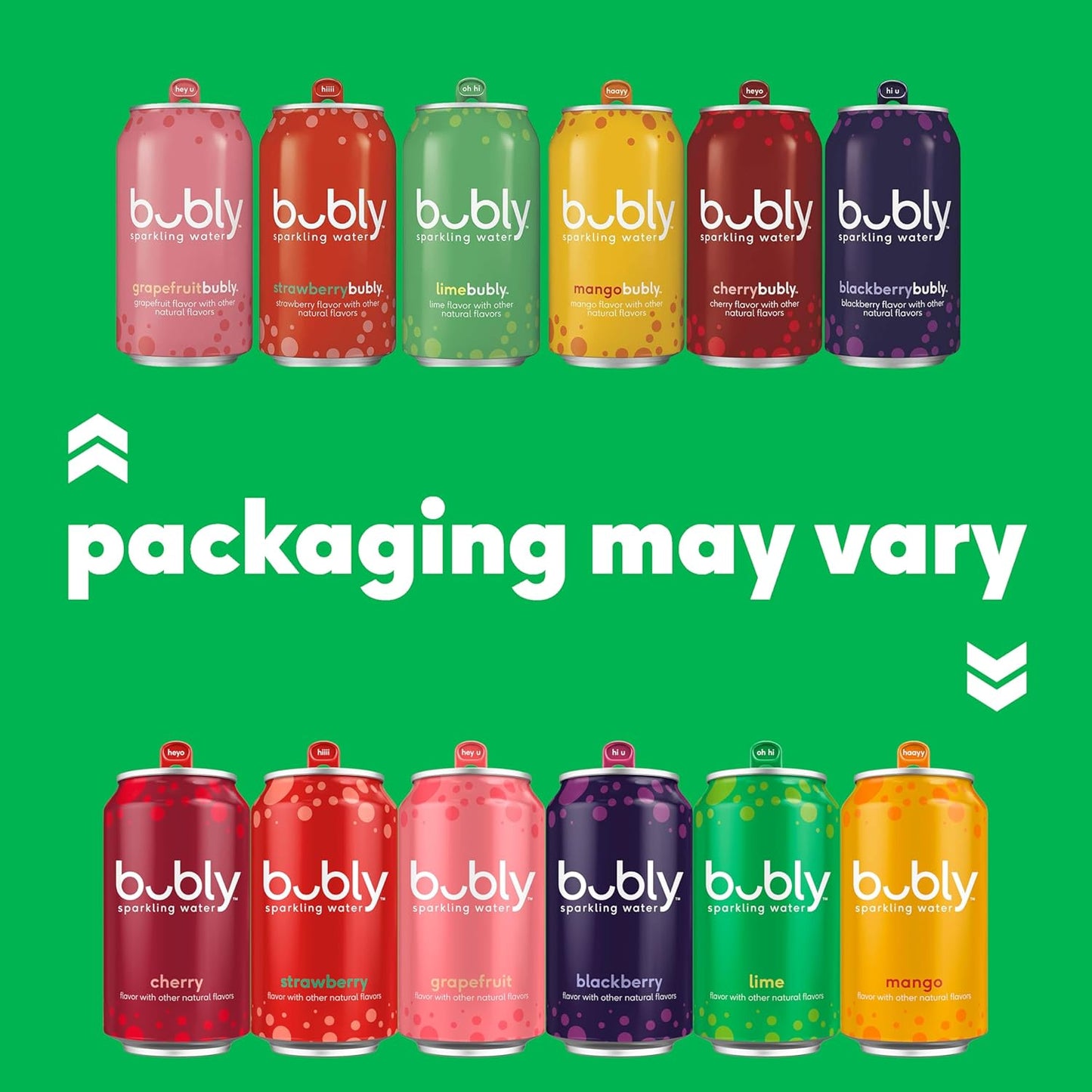 bubly Sparkling Water Blackberry – Lunchbox Ready Seltzer for School Snacks and Soccer Practice Hydration, Pack of 8 Cans