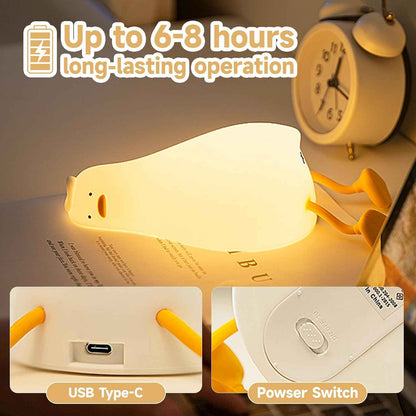 Cute Animal Lamp – Bedtime Wind-Down Light, Soft Silicone Squishy Lamp for Mindful Evenings