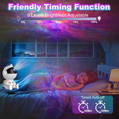 Astronaut Star Projector Night Light – Thoughtful Christmas & Housewarming Gift, Galaxy Ceiling Lamp for Bedroom Decor
