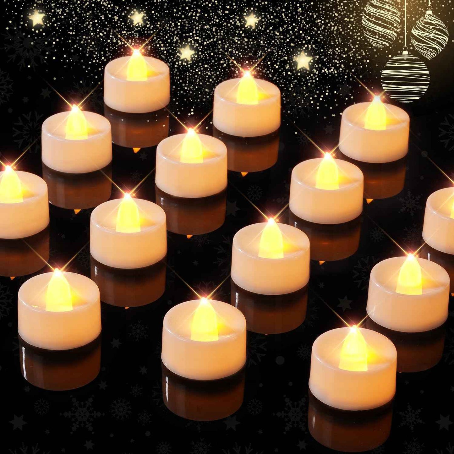BEICHI Battery Operated LED Tea Lights – Smoke-Free Faux Votive Candles for Sleep-Friendly Bedroom and Living Room Ambiance, 12 Pack