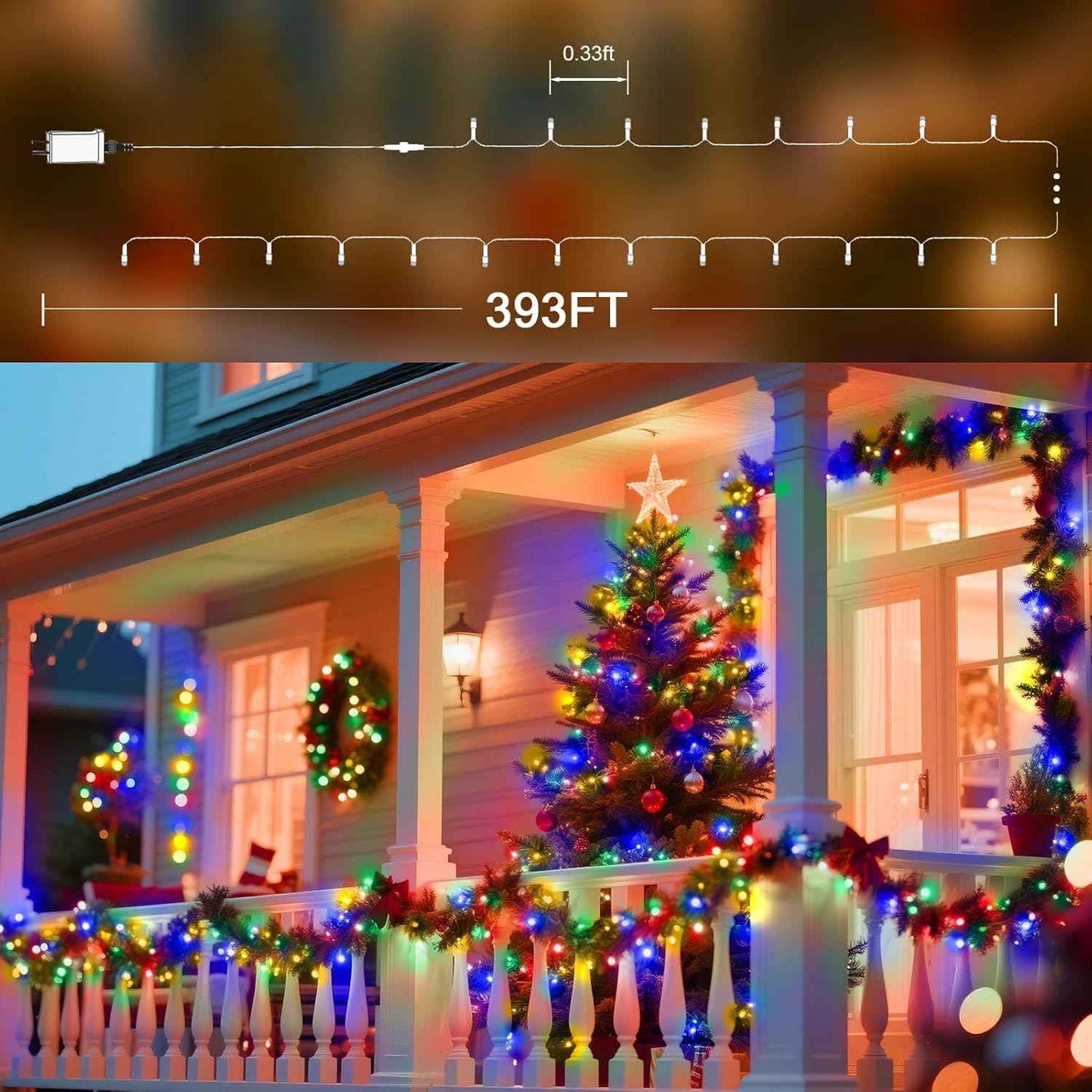 Lumify 328ft LED String Lights – Cool-to-Touch Bedroom and Nursery Decor for Kids