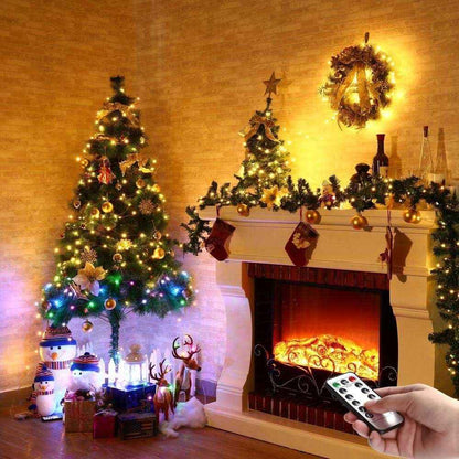 Brightown Fairy Lights for Kids Room – Cool Touch LED Silver Wire String Lights with Auto Timer for Nursery and Playroom