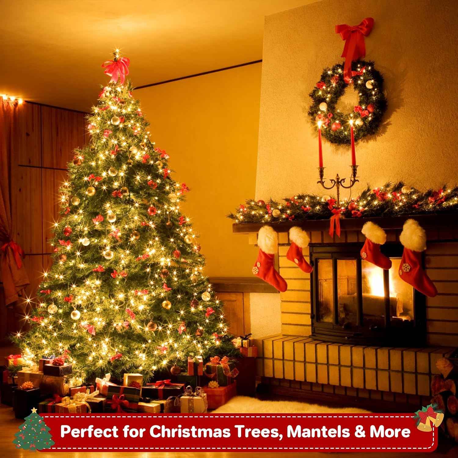 Toddler Room Decor String Lights with Auto Timer, Safe LED Fairy Lights for Playroom Ambiance
