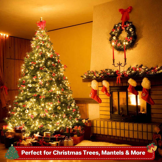 Toddler Room Decor String Lights with Auto Timer, Safe LED Fairy Lights for Playroom Ambiance