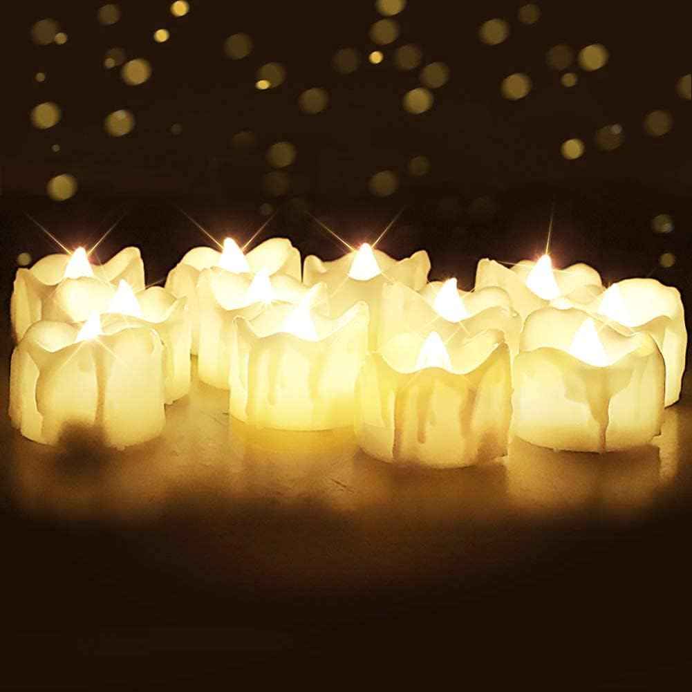 Homemory Flameless Timer Tea Lights – Worry-Free Living Room Ambient Lighting with Auto Shutoff for Family Homes