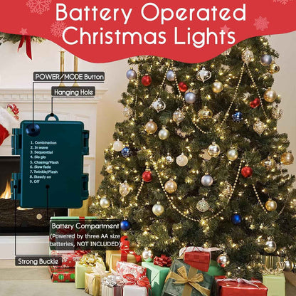 Lumify Home Battery Operated LED Lights - Child Safe Nursery and Playroom String Lighting