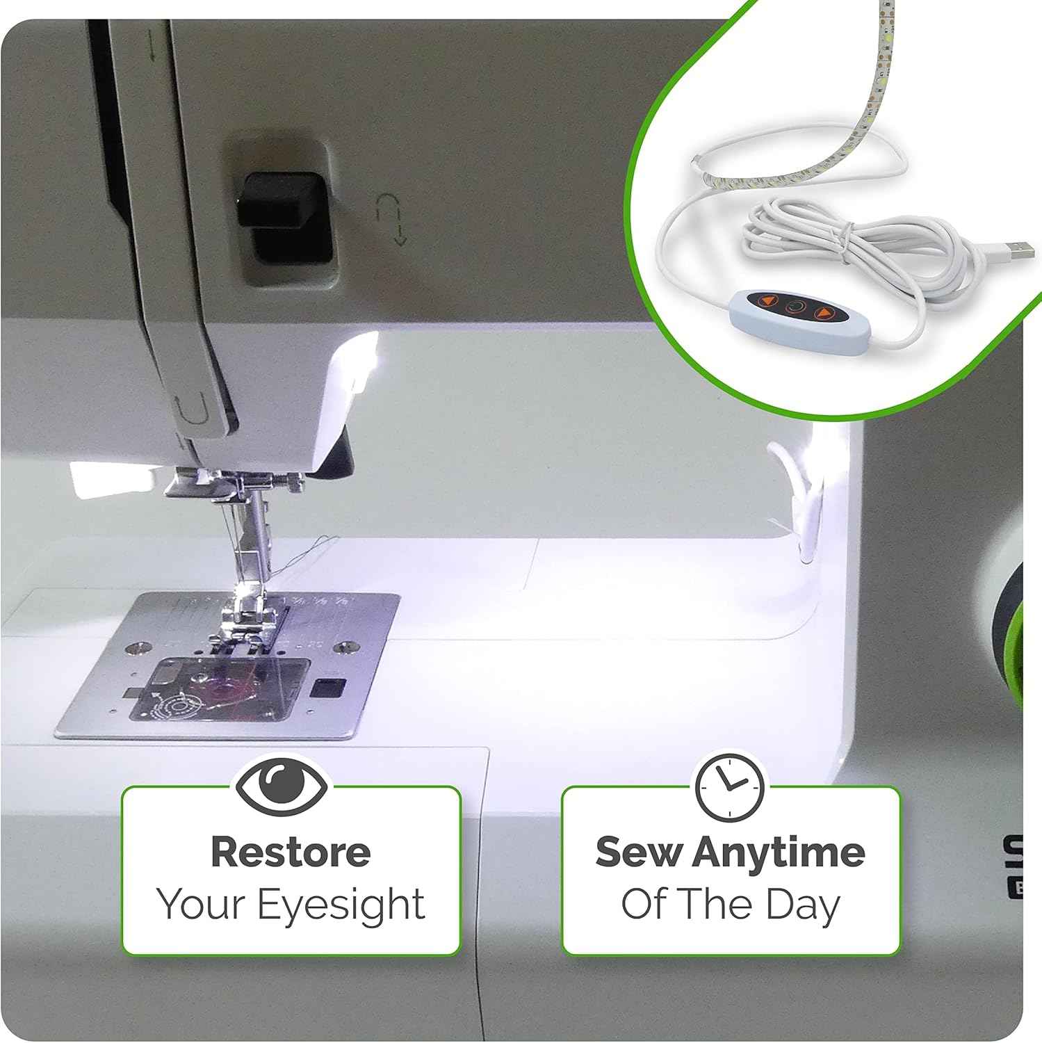 Madam Sew LED Sewing Machine Light Strip – Thoughtful Gift for Mom, the Quilter or the DIY Crafter in Your Life