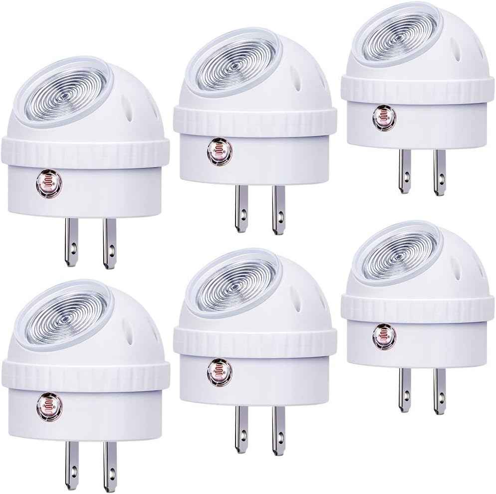 Emotionlite Night Light – Uncluttered Plug-in LED for Modern Homes, 360° Swivel Head, Set and Forget Dusk to Dawn Sensor