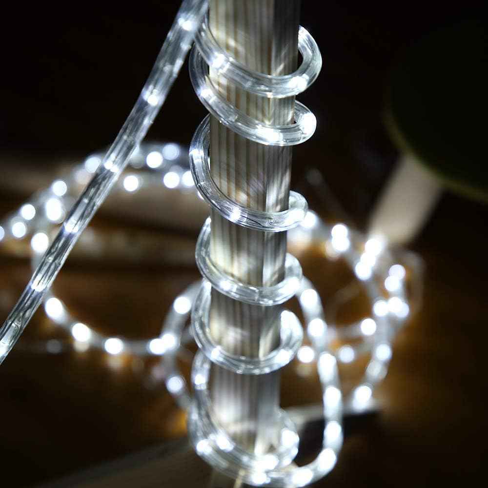 Lumiglow LED Rope Lights 50ft – UV-Resistant Camping and Backyard Lighting with 360 LED Bulbs