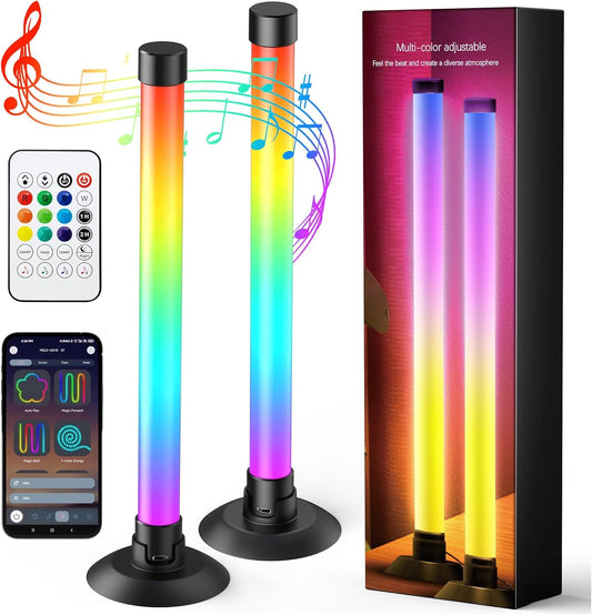 built-in high-sensitivity microphone for audio-reactive lighting