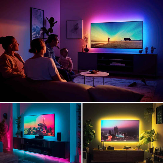 maylit ICRGB TV LED Backlight – Thoughtful Housewarming Gift for Him, App-Controlled Room Decor