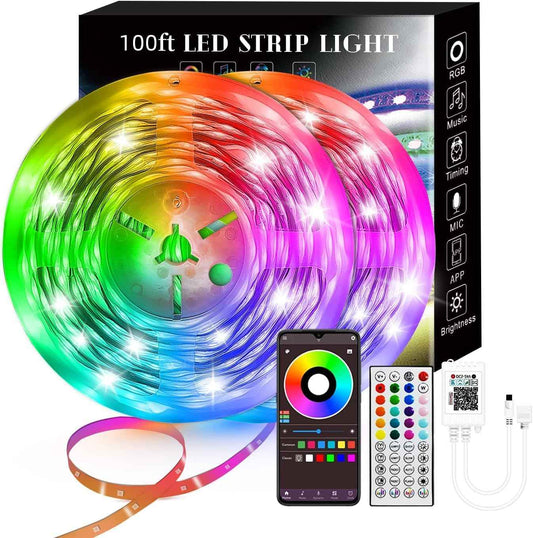 LuminNest LED Strip Lights – Ultra Thin Accent Lighting for Clean Modern Interiors, RGB