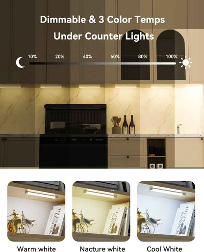 LuminWick Motion Light Set – Thoughtful Housewarming Gift for New Homeowners, 3 Pack