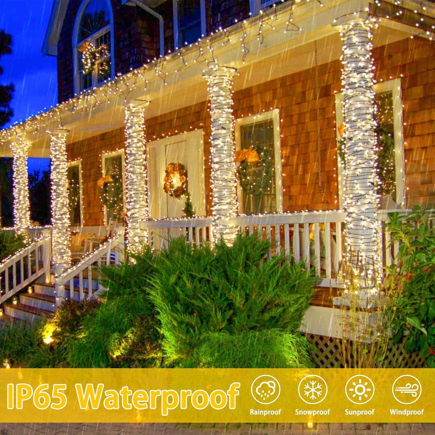 Lumivox SolarGlow – Cool White Solar String Lights, Clean Modern Lighting for Minimalist Spaces