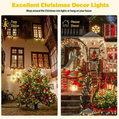 Lumimuse Ambient Solar Lights – 200 LED Green Wire Decor for Rustic Living Room Accent, Bedroom Canopy and Sunroom Mood Lighting