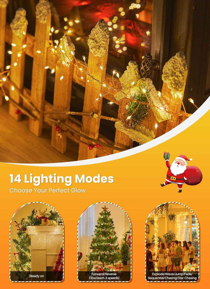 Lumoonos Cluster Firecracker Lights – Cozy Bedroom Decor for Living Room and Headboard Ambiance