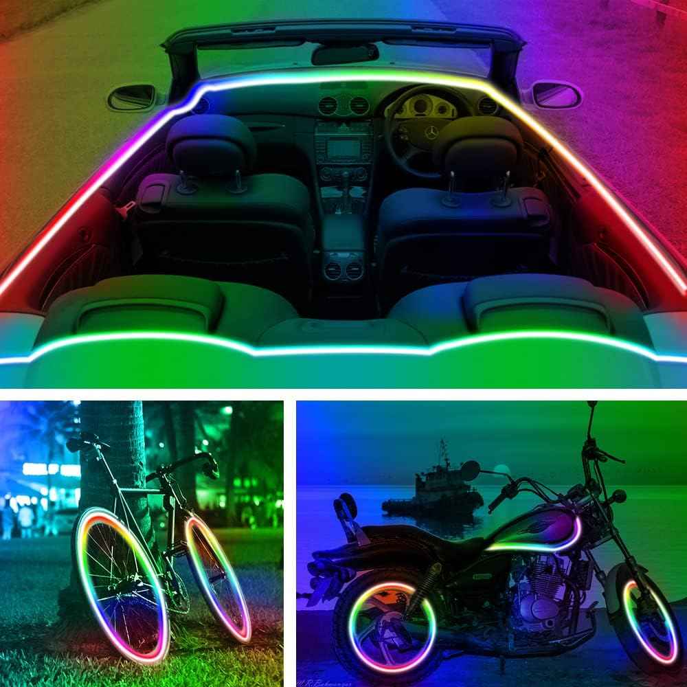 Liyokor 32.8ft Battery Powered LED Strip Lights – Portable Camping Tent Lighting, No Outlet Needed