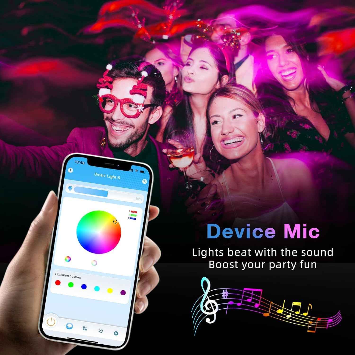 LuminoGlow Bluetooth Light Strip – Thoughtful Housewarming Gift for New Apartment Owners, 16 Million Colors