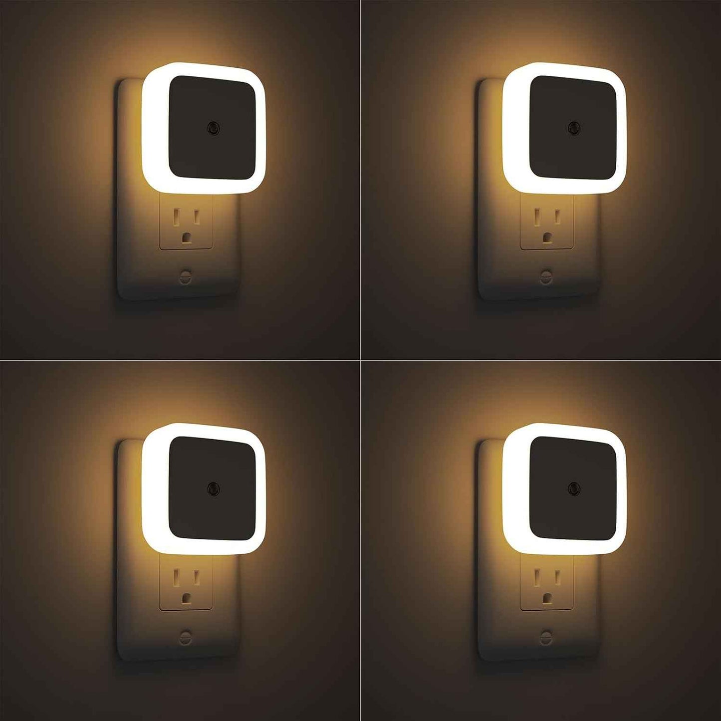 Sujeet Night Light Plug in – Compact 0.5W LED Nightlight 4-Pack for Clean Modern Interiors, Dusk to Dawn