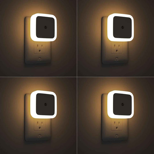 Sujeet Night Light Plug in – Compact 0.5W LED Nightlight 4-Pack for Clean Modern Interiors, Dusk to Dawn