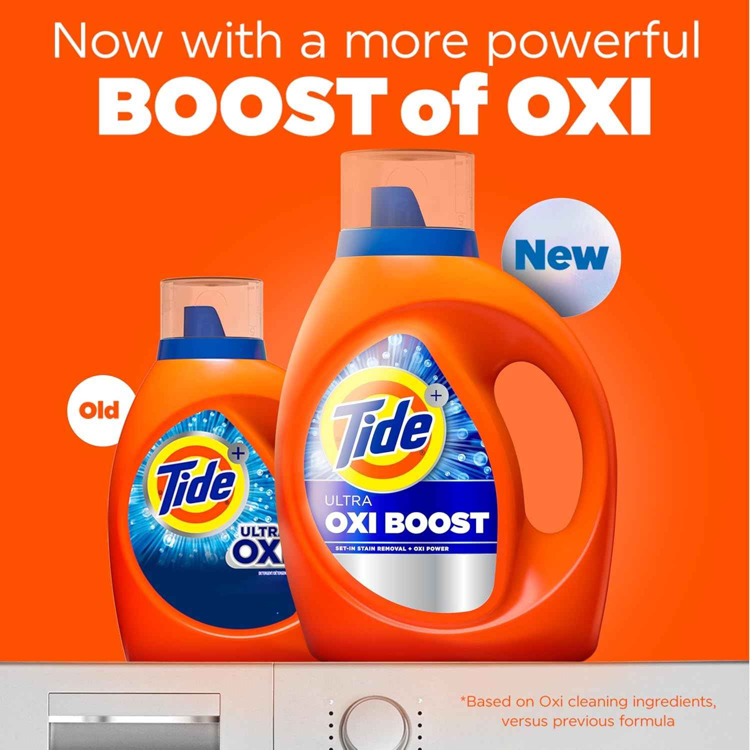 Tide Ultra Oxi Boost Liquid Laundry Detergent – Heavy Duty Detergent for Camping Towels and Outdoor Gear