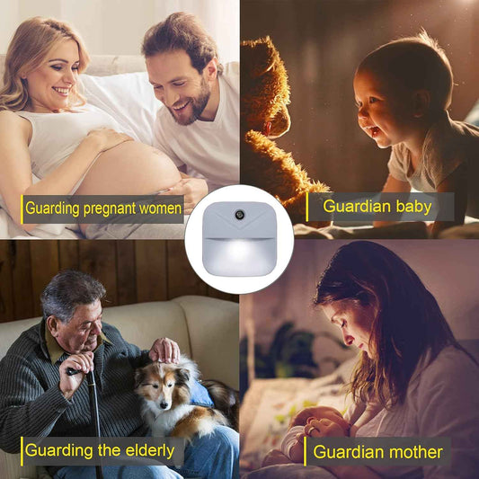 LuminAura 6-Pack Night Light, Thoughtful Housewarming Gift for New Homeowners with Auto Dusk to Dawn LED