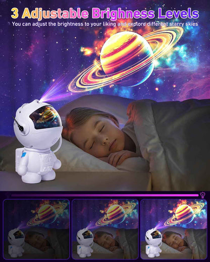 AstroLume Astronaut Galaxy Projector for Sleep Aid and Bedtime Routine – Calming Star Light with Timer for Adults and Insomnia Relief