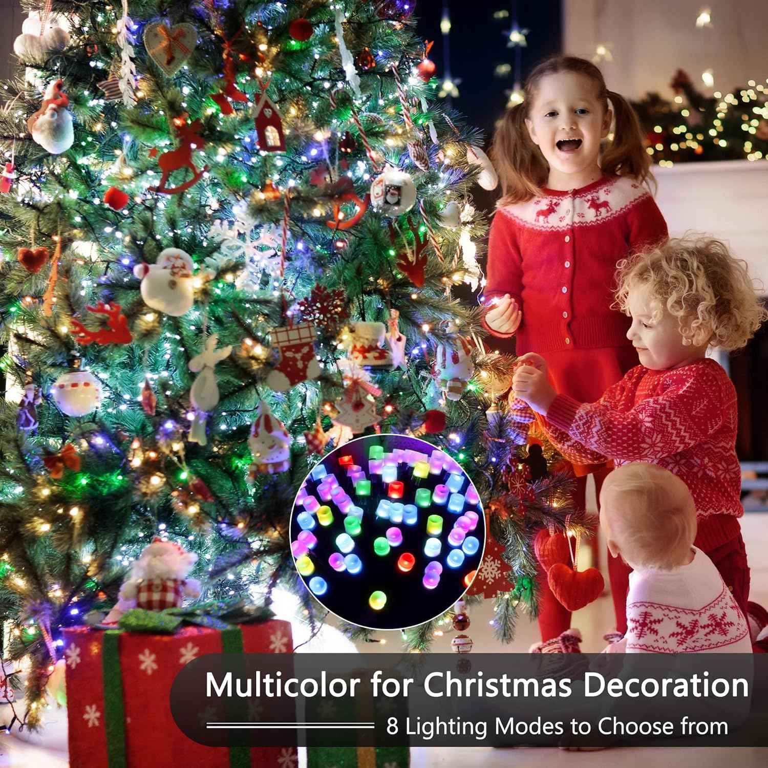 Toodour Safe LED String Lights – Kids Room Decor and Nursery Lights, Cool to Touch Color Changing Fairy Lights