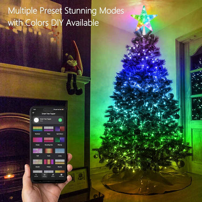 Brizled Smart LED Star – Cozy Bedroom and Family Room Accent with App-Controlled RGB Color and Holiday Presets