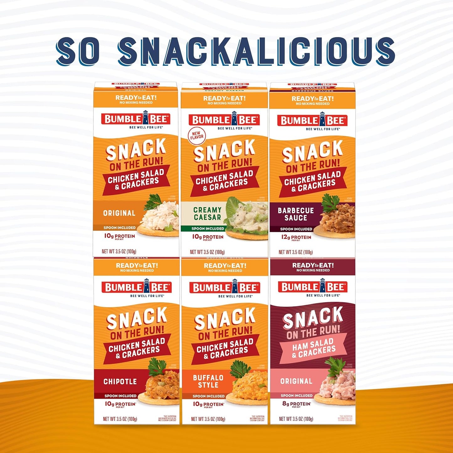 Bumble Bee Snack on the Run Chicken Salad Kit – Office Drawer Protein for Commuters and Remote Workers, Shelf Stable and Ready