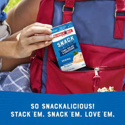 Bumble Bee Snack On The Run Tuna Pack – Family-Friendly Pantry Snack for Kids and Hungry Teens