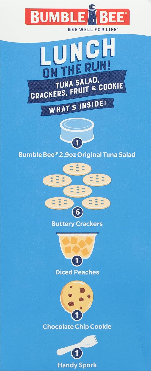 Bumble Bee Wild Caught Tuna Kit for Road Trip and Hotel Stay, No Cooler Needed Protein Lunch in Compact Box
