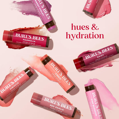 Burt's Bees Tinted Lip Balm 2-Pack – Affordable Birthday Gift for Her, Natural Moisturizing Lip Care Stocking Stuffer