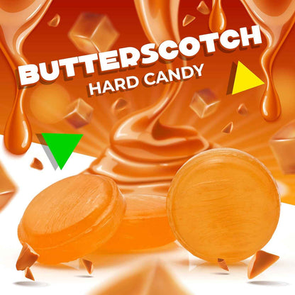 Arcor Butterscotch Hard Candy – Reception Desk Pick-Me-Up for Visitors and Staff, Classic Gold Discs in 1 Lb Bag
