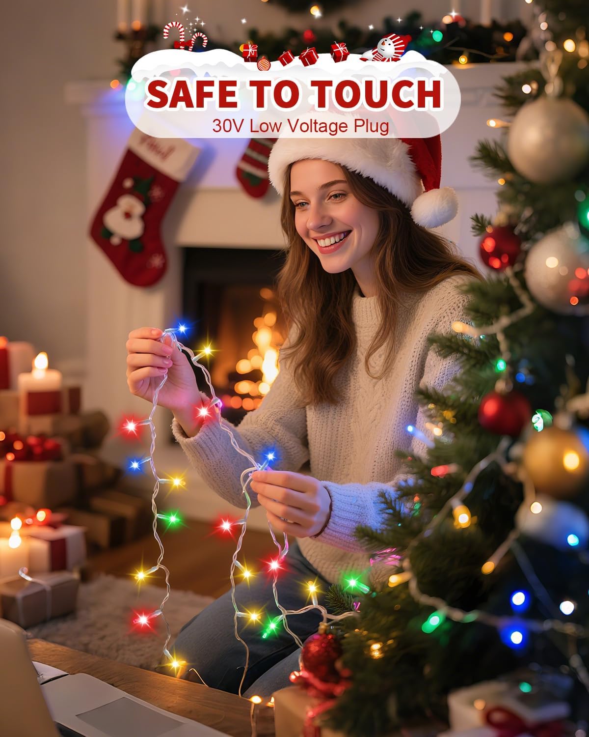 BZBANRN 1200 LED Twinkle Lights with Gift-Ready Packaging, Birthday and Secret Santa Idea for Her, Mom, and Couples