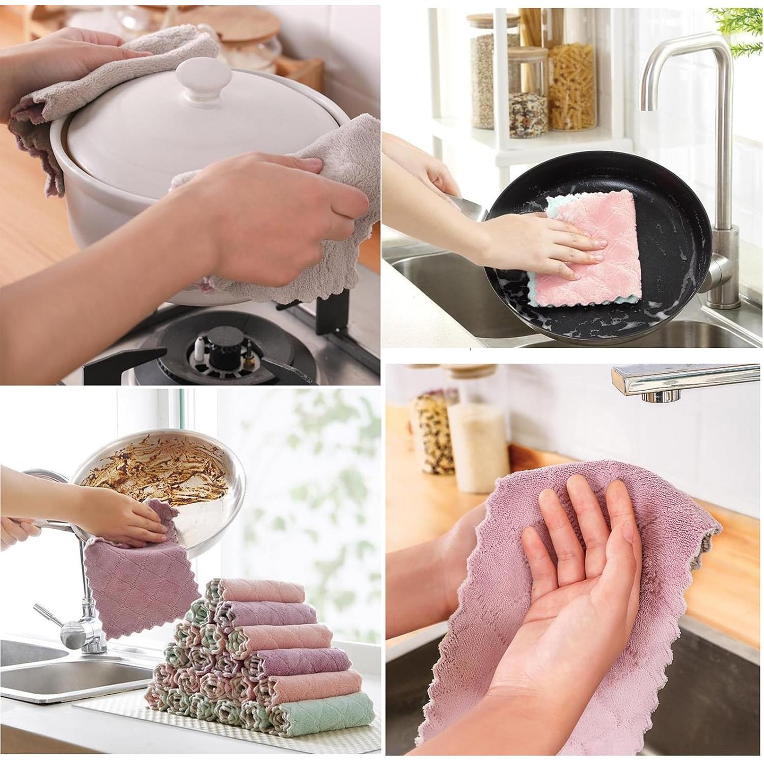 24_Pack_Cleaning_Cloth_Kitchen_Cloth,_Dish_Towels_Super_Absorbent_Coral_Velvet_Dishtowels,_Microfiber_Premium_Soft_Tea_Towels,_Quick_Dry_Rags,_Multipurpose_Reusable_Washcloths,_Non-Stick_Oil_Cloths.