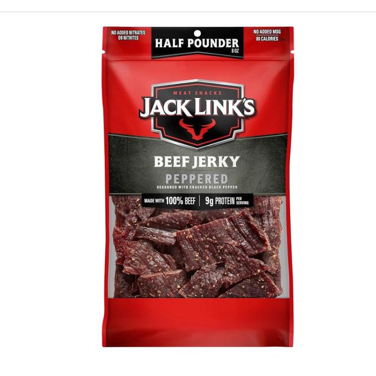 HOT!_Jack_Link's_Beef_Jerky,_Original,_1/2_Pounder_Bag_-_Flavorful_Meat_Snack,_10g_of_Protein_and_80_Calories,_Made_with_Premium_Beef_-_96%_Fat_Free,_No_Added_MSG**_or_Nitrates/Nitrites,_8oz(_Variety_of_Flavor)