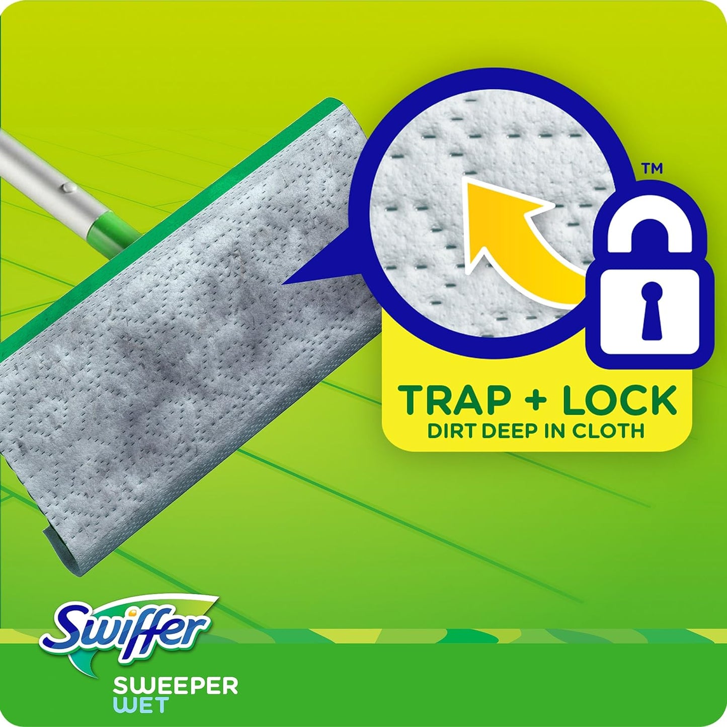 Swiffer_Sweeper_Wet_Mopping_Pad_Refills_for_Floor_Mop_with_Febreze_Lavender_Scent,_12_Count_Pack_Wood_Wooden_Adjustable_Cleaning