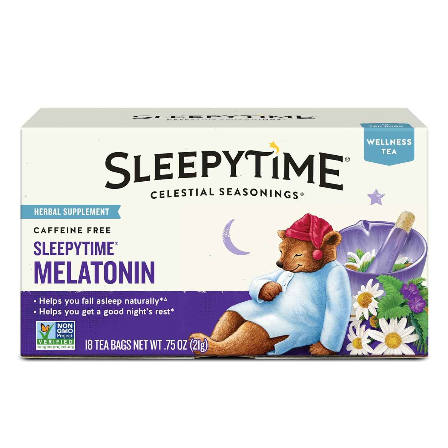 Celestial Seasonings Sleepytime Immune Herbal Tea – Background Calm for Deep Work and Better Rest