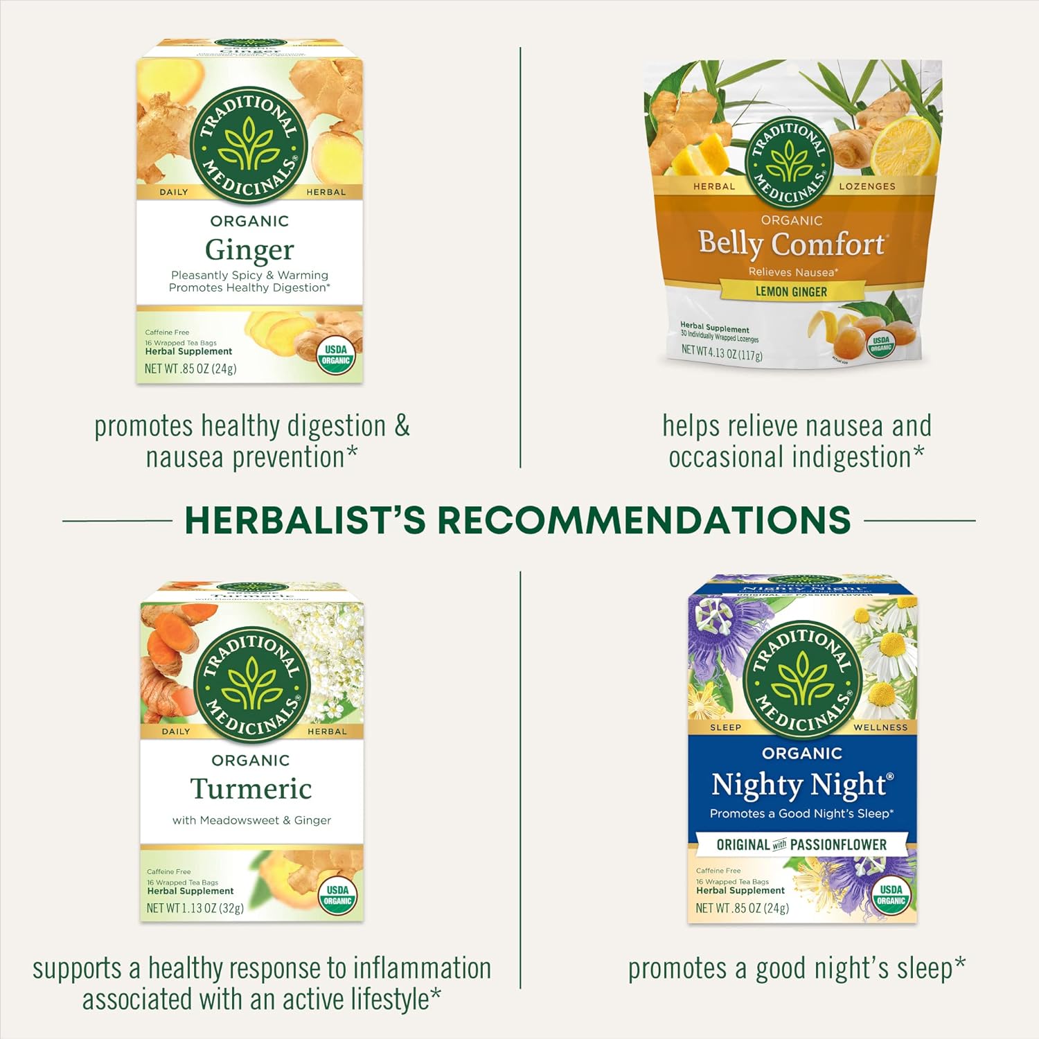 caffeine-free herbal formulation safe for any time of day