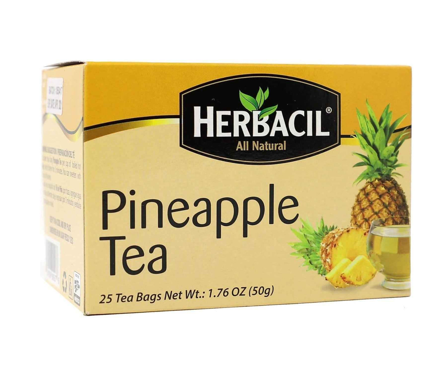 Herbacil Pineapple Tea – Caffeine-Free Herbal Infusion for Evening Wind-Down Ritual and Mindful Self-Care