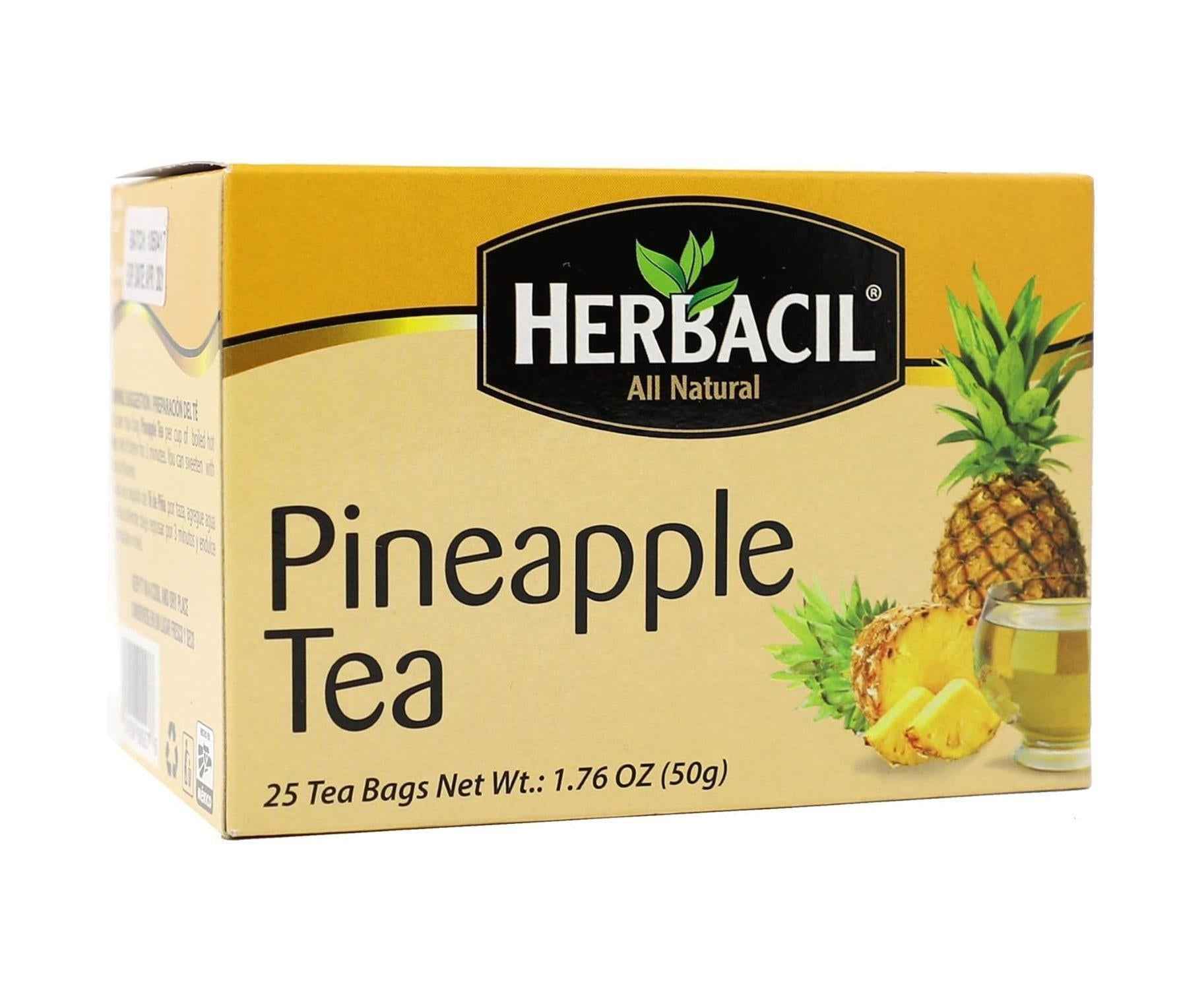 Herbacil Pineapple Tea – Caffeine-Free Herbal Infusion for Evening Wind-Down Ritual and Mindful Self-Care