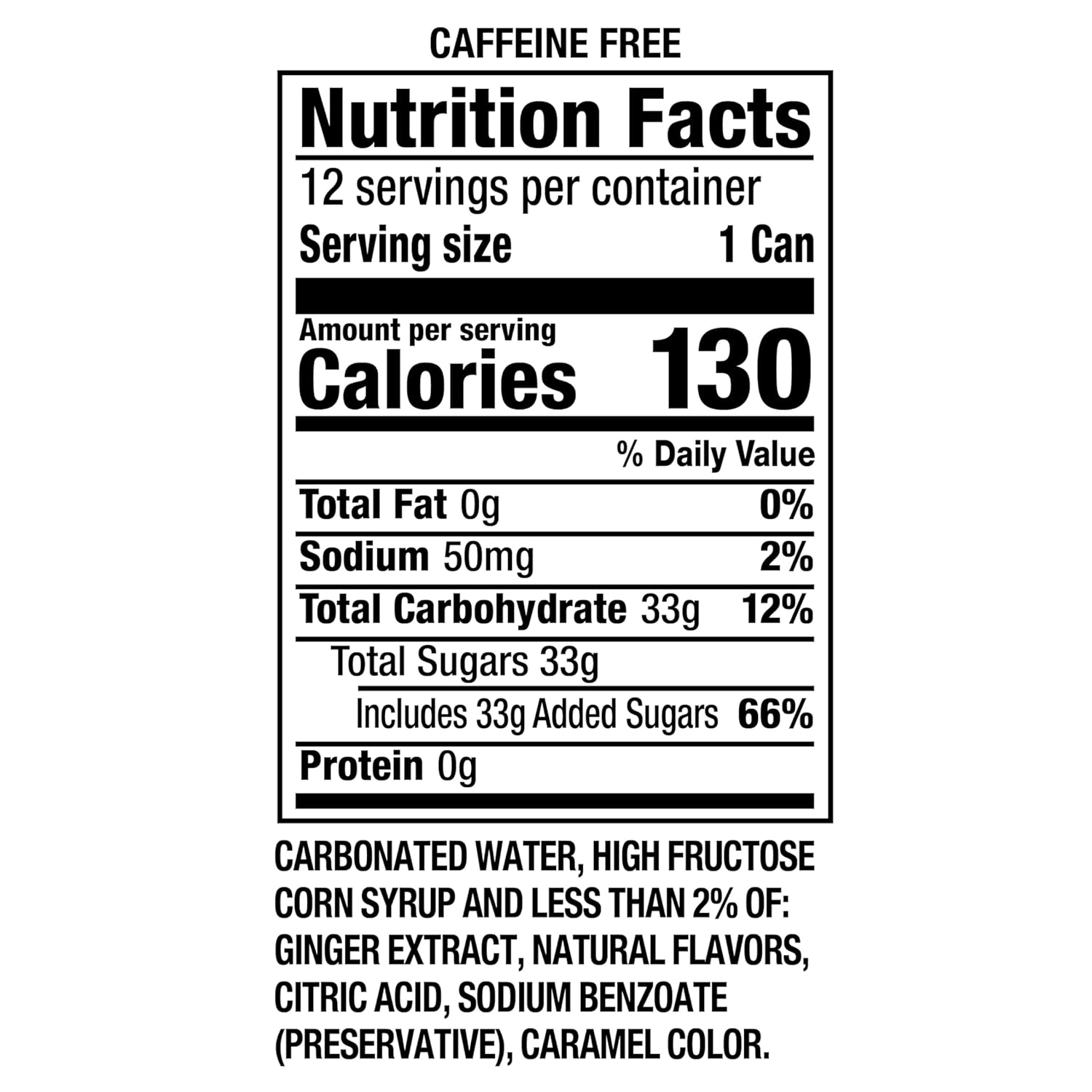 Canada Dry Ginger Ale Soda – Family Movie Night Soda, Caffeine-Free 12 fl oz Cans 24 Pack