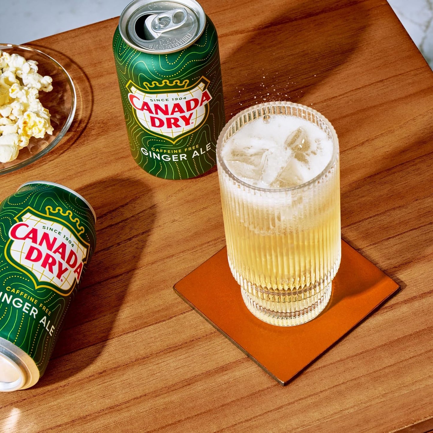 Canada Dry Ginger Ale Soda – Family Movie Night Soda, Caffeine-Free 12 fl oz Cans 24 Pack