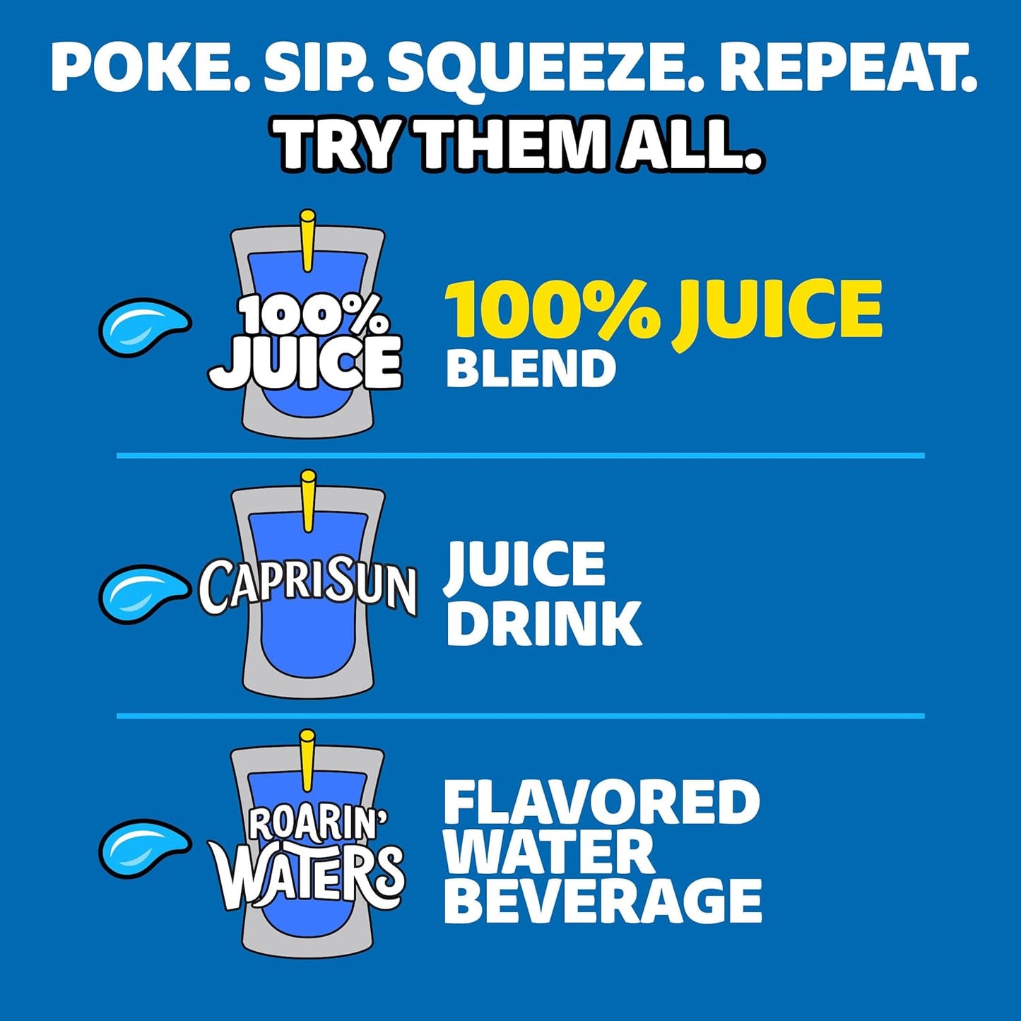 Capri Sun 100% Apple Juice Pouches – Worry-Free Individually Sealed Beverage for School Trips, 10 Boxes 6 fl oz